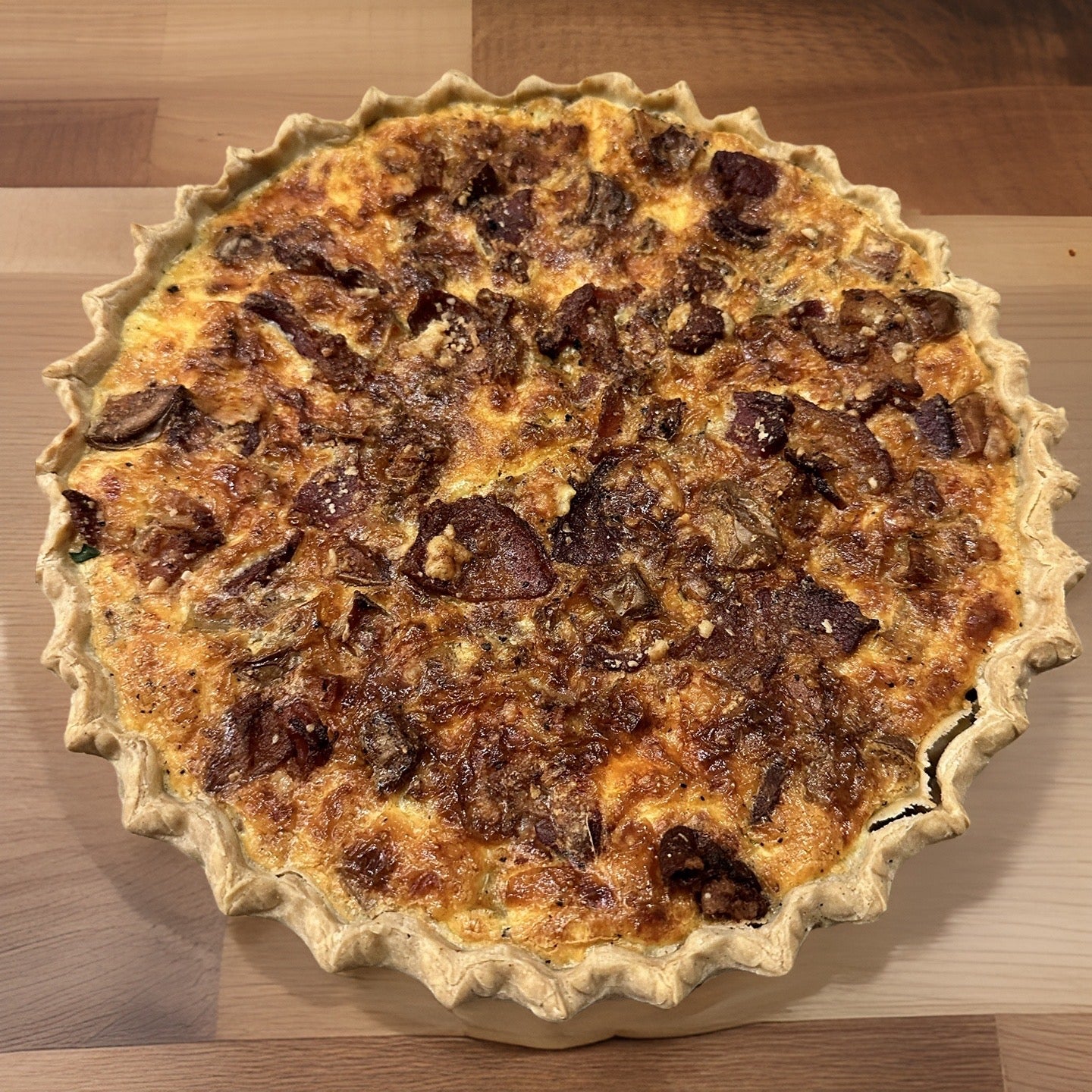 Whole Bacon Potato Cheddar Quiche